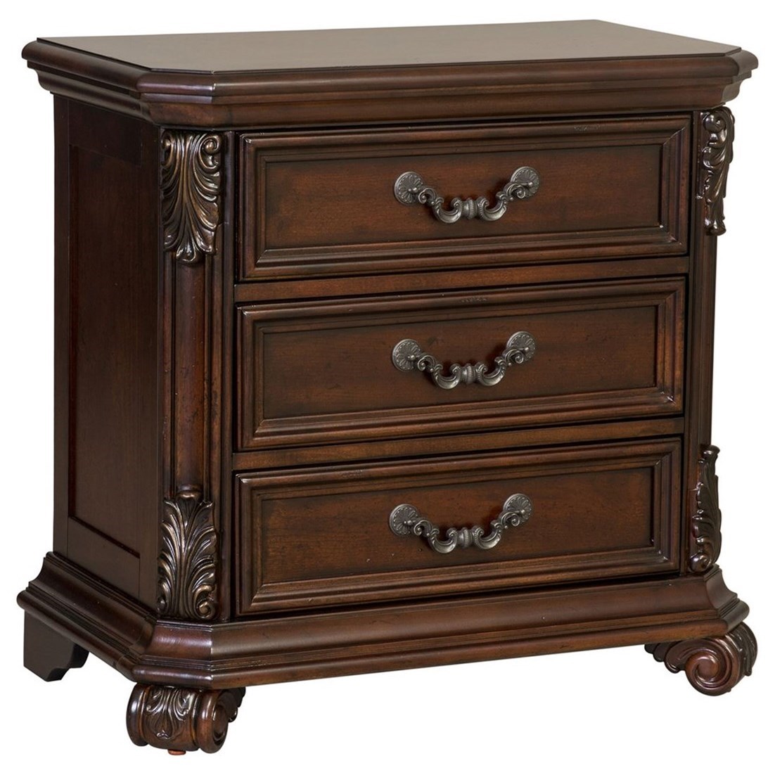 Cherry brown deals nightstand